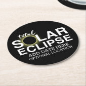 Gesamter Sonnenkollektor - 2024 oder Zolldatum Runder Pappuntersetzer (Angewinkelt)