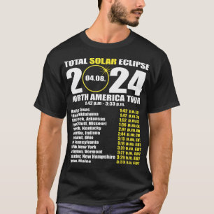 Gesamter Sonnenkollektor 8. April Pfad des Eclipse T-Shirt