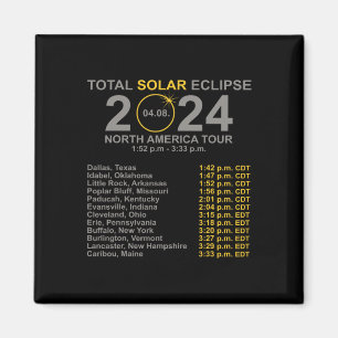 Gesamter Sonnenstrahl 8. April Pfad des Eclipse Magnet