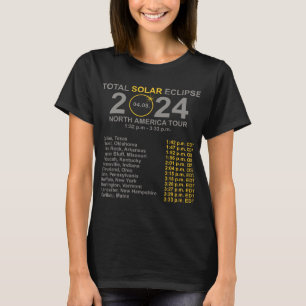 Gesamter Sonnenstrahl 8. April Pfad des Eclipse T-Shirt