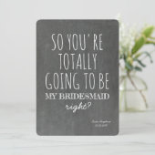 Gesamter Vorschlag von MY Funny Bridesmaid Einladung (Stehend Vorderseite)