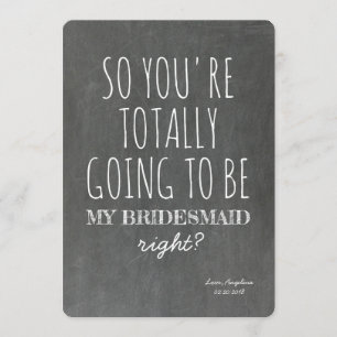Gesamter Vorschlag von MY Funny Bridesmaid Einladung