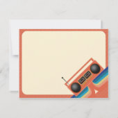 Gesamtes 80er-Tapedeck-Party Einladung (Rückseite)