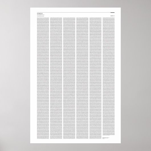 Gesamtes Buch des Genesis Poster (Vorne)