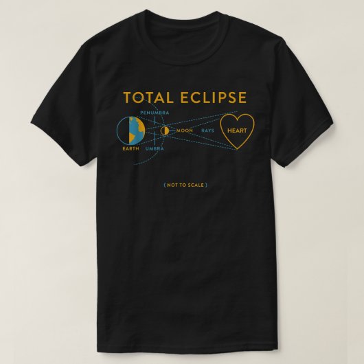 Gesamtes Eclipse der Herz-Liebe durch die Augen T-Shirt (Design vorne)