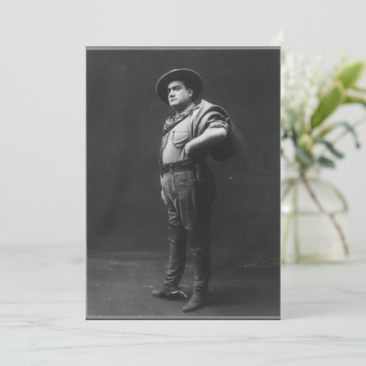 Gesamtes Porträt von Enrico Caruso Einladung (Stehend Vorderseite)