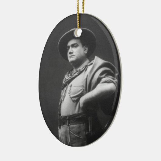 Gesamtes Porträt von Enrico Caruso Keramik Ornament (Links)