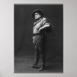 Gesamtes Porträt von Enrico Caruso Poster