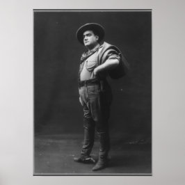 Gesamtes Porträt von Enrico Caruso Poster