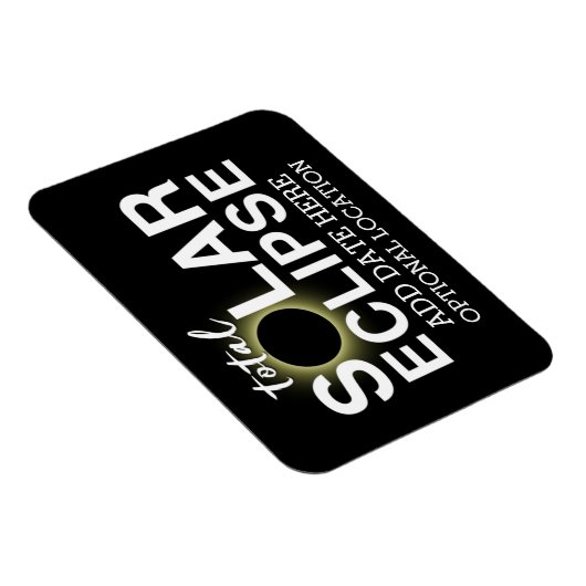 Gesamtes Solar-Eclipse 2017 - Benutzerdefiniertes  Magnet (Rechte Seite)