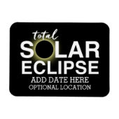 Gesamtes Solar-Eclipse 2017 - Benutzerdefiniertes  Magnet (Horizontal)