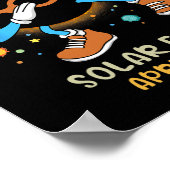 Gesamtes Solar-Eclipse 2024 Fun Dabbing für Kinder Poster (Ecke)