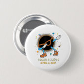 Gesamtes Solar-Eclipse 2024 Gewitter-Dabbing für K Button (Vorne & Hinten)