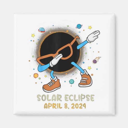 Gesamtes Solar-Eclipse 2024 Gewitter-Dabbing für K Magnet (Vorne)
