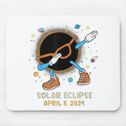 Gesamtes Solar-Eclipse 2024 Gewitter-Dabbing für K Mousepad (Vorne)