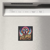 Gesamtes Solar-Eclipse 2024 Golden Retriever Lover Magnet (In Situ (Geschirrspüler))