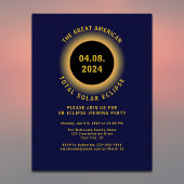 Gesamtes Solar-Eclipse 2024 Party anzeigen Einladungspostkarte