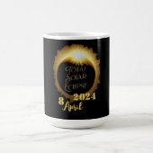 Gesamtes Solar-Eclipse 2024 Party anzeigen Kaffeetasse (Mittel)