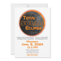 Gesamtes Solar-Eclipse 2024 Party Moon Sun anzeige