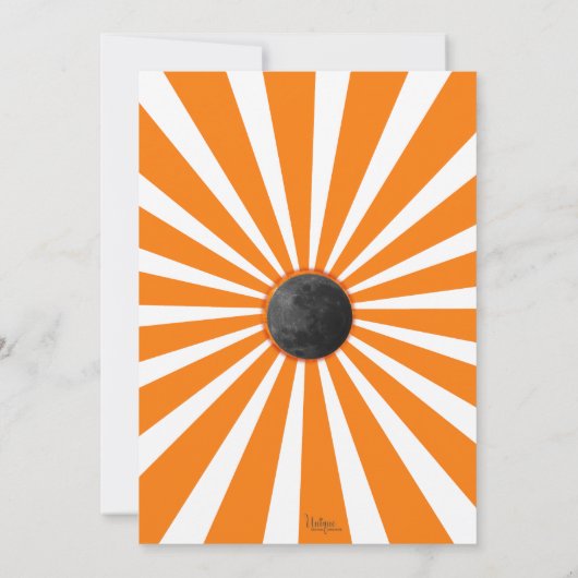 Gesamtes Solar-Eclipse 2024 Party Moon Sun anzeige Einladung (Rückseite)