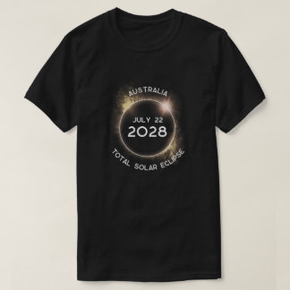 Gesamtes Solar Eclipse 2028 Art Design T-Shirt