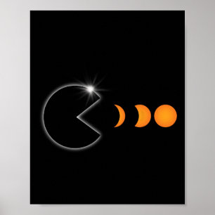 Gesamtes Solar-Eclipse 8. April 2024 Finanzierungs Poster
