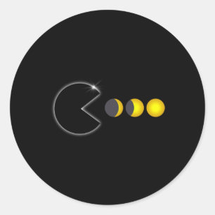 Gesamtes Solar-Eclipse 8. April 2024 Finanzierungs Runder Aufkleber