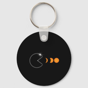 Gesamtes Solar-Eclipse 8. April 2024 Finanzierungs Schlüsselanhänger
