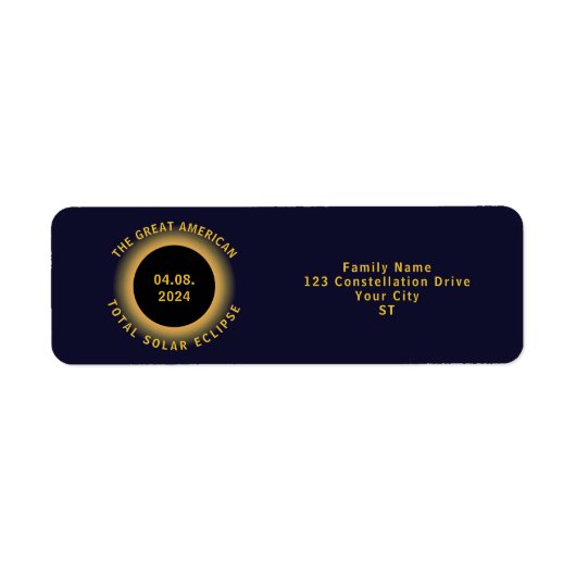 Gesamtes Solar-Eclipse 8. April 2024 Party anzeige (Vorne)