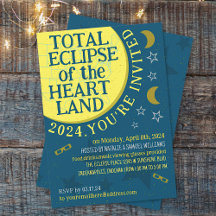 Gesamtes Solar-Eclipse 8. April 2024 Party anzeige