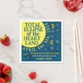 Gesamtes Solar-Eclipse 8. April 2024 Party anzeige Serviette (Beispiel)