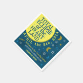 Gesamtes Solar-Eclipse 8. April 2024 Party anzeige Serviette (Ecke)