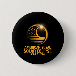 Gesamtes Solar-Eclipse 8. April 2024 Totality Astr Button