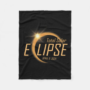 Gesamtes Solar-Eclipse 8. April 2024 Totality Astr Fleecedecke