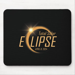 Gesamtes Solar-Eclipse 8. April 2024 Totality Astr Mousepad