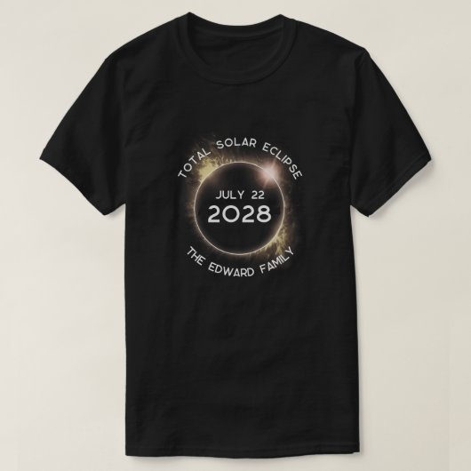 Gesamtes Solar Eclipse Art Design T-Shirt (Design vorne)