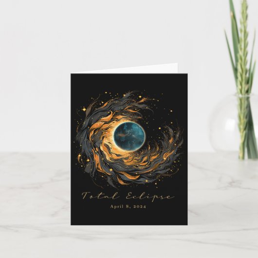 Gesamtes Solar Eclipse Chaser Fan Watching Shirt A Karte (Vorderseite)