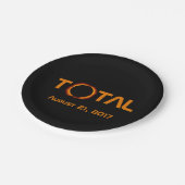 Gesamtes Solar-Eclipse-Ereignis Pappteller (Schrägansicht)