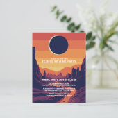 Gesamtes Solar-Eclipse-Party 4.8.2024 Landschaftli Einladungspostkarte (Stehend Vorderseite)