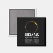Gesamtes Solar-Eclipse-Programm 8. April 2024 Arka Magnet (Vorderseite/Rückseite)
