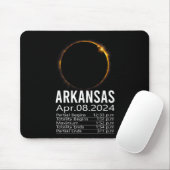 Gesamtes Solar-Eclipse-Programm 8. April 2024 Arka Mousepad (Mit Mouse)