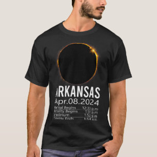 Gesamtes Solar-Eclipse-Programm 8. April 2024 Arka T-Shirt