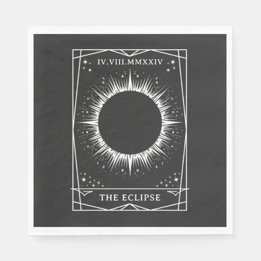 Gesamtes Solar-Eclipse-Tarot 2024 Party anzeigen Serviette (Vorderseite)