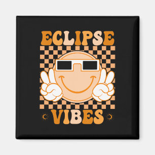 Gesamtes Solar Eclipse Vibes Shirt für Jungen Mädc Magnet