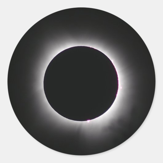 Gesamtes Solarelien 8. April 2024 Runder Aufkleber (Vorderseite)