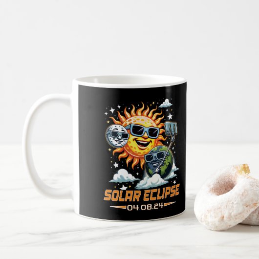 Gesamtes Solarelien April 2024 Kaffeetasse (Mit Donut)