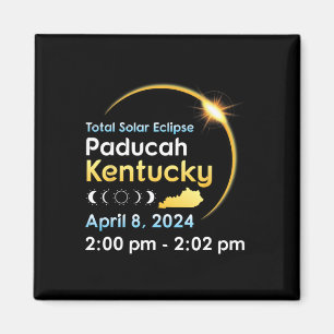 Gesamtes solares Eclipse in Paducah Kentucky am 0. Magnet