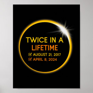 Gesamtes solares Eclipse zweimal in einer Lebensda Poster