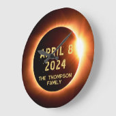 Gesamtes Solarkollektiv 8. April 2024 Personalisie Große Wanduhr (Winkel)