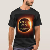 Gesamtes Solarkollektiv 8. April 2024 Personalisie T-Shirt (Vorderseite)
